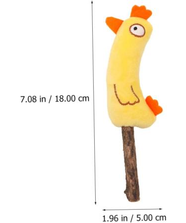 POPETPOP 2pcs Cat Teething Stick Indoor Playset Cat Dental Care Cat Grinding Teeth Rod Cat Cartoon - Buy Online on GoSupps.com