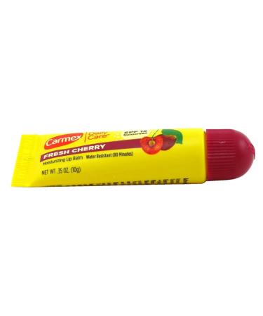 Carmex Fresh Cherry Lip Balm SPF15 - 0.35 oz Tube (Pack of 12) - Buy Online on GoSupps.com