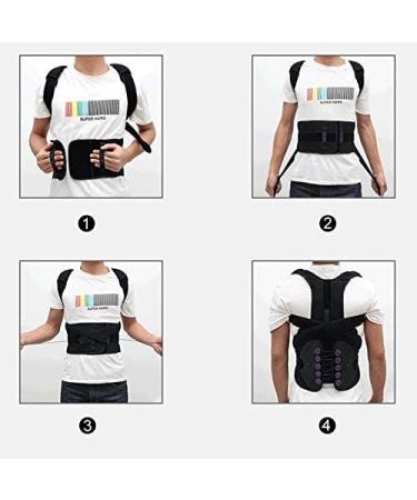 Adjustable Posture Corrector & Back Support Belt for Men Women & Kids | Waist Shoulder Brace - Medium Size - Buy Online on GoSupps.com