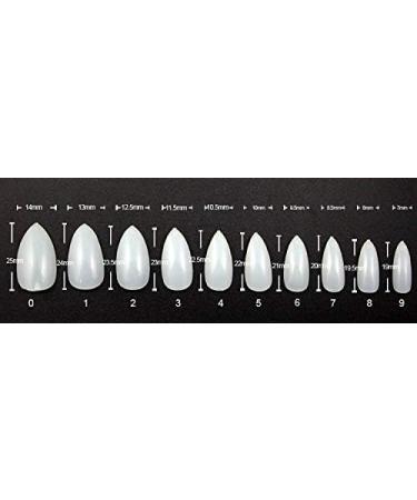 600 Pieces Short Stiletto False Nail Tips NATURAL Full Cover Acrylic Press On False Nails Tips Extensions - Professional Salon & Home Use - Buy Online on GoSupps.com