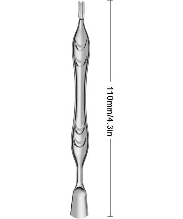 BEZOX 2-in-1 Cuticle Pusher & Trimmer - Premium Stainless Steel Anti-Slip Cuticle Remover Tool for Perfect Nails - Buy Online on GoSupps.com