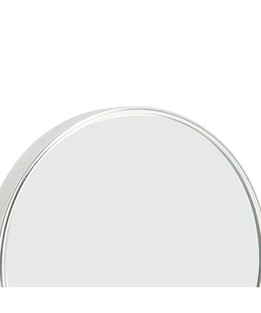Mini 360 Aluminum Frame Silver Vanity Mirror with Stand - Ideal for Office, Dormitory, Women and Men - Buy Online on GoSupps.com
