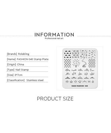 Nail Stamping Plate Fashion Crown Rich Luxury King Queen Theme Multi-Pattern Stamp Print Image Stamp Template Nail Art for Nail Design 2# - Buy Online on GoSupps.com