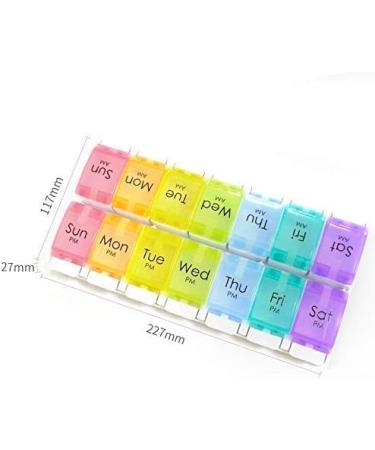 Renoir 7-Day AM/PM Pill Organizer - Arthritis Friendly Weekly Planner for Easy Medication Management - International Shipping Available - Buy Online on GoSupps.com