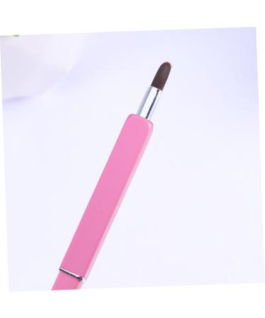 Beavorty Eyebrow Brush mini Lip Flexible Lipstick Brush Retractable Lipstick Applicator Portable Eye travel makeup brush Lip Gloss Applicator with cover telescopic brush medium Pink - Buy Online on GoSupps.com