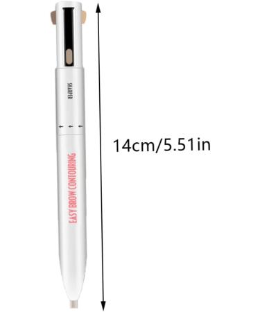 Eyebrow Pen Eyebrow Contour Pen 4 In 1 Makeup Pen Long Lasting Rotate Defining Highlighting Brow Pencil Eyebrow Colours Blonde 1# Blonde - Buy Online on GoSupps.com
