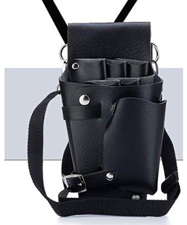 Jbnmvc Leather Hairdressing Case Tools Scissor Bag Barber Pouch Holder Rivet Purse Adjustable Waist Shoulder Belt - Buy Online on GoSupps.com