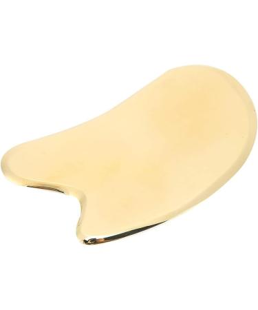 Verdant Touch Brass Gua Sha Tool - Body Scraping Board for Massage & Pain Relief | 11.9x6.1 cm | Acupoint Fascia Care - Buy Online on GoSupps.com