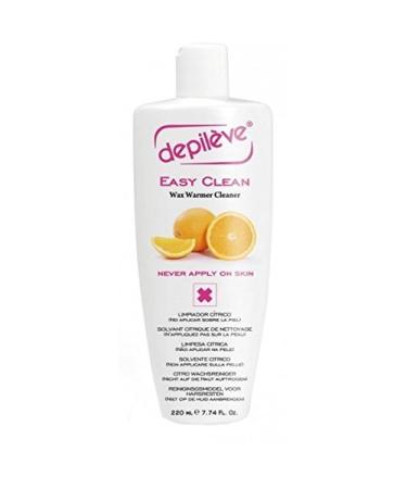 Depileve Wax Cleaner - Easy Clean, Citric Scented, Essential for Removing Wax from Warmers, Wax Cleaner, 7.7 Ounce Bottle