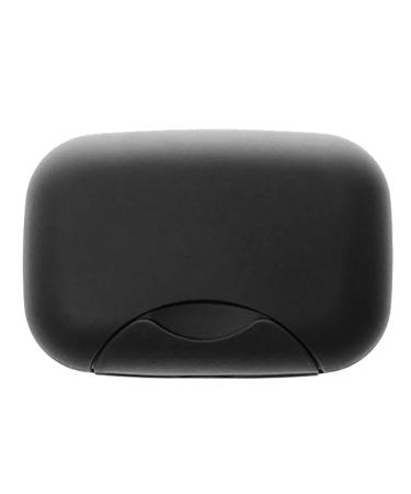 Jasmine ointment against dark circles bathroom soap box sealing track plastic soap box facial cleaning brush electrically charging (black one size) one size black