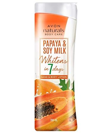 Avon Naturals Papaya & Soy Milk Hand & Body Lotion 200 ml