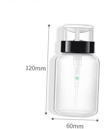  BIUDECO Set of 4 x 200ml Nail Polish Remover Bottles with Lockable Pump and Lockable Neck for Liquid Storage - Buy Online on GoSupps.com
