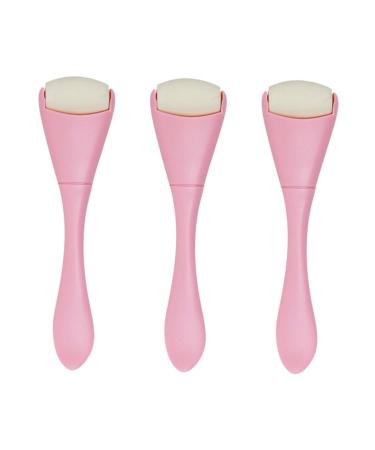 FRCOLOR 3pcs Oil Removal Roller Tool Massager Walker Skin Care Roller Face Massage Roller 10.30X2.70X1.50CMx3pcs Pinkx3pcs
