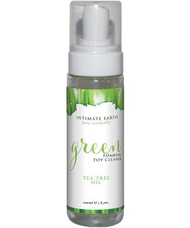 Intimate Earth Green Foaming Toy Cleaner with Tea Tree Oil - 6.3 oz | Eco-Friendly & Antibacterial | International Shipping - Buy Online on GoSupps.com