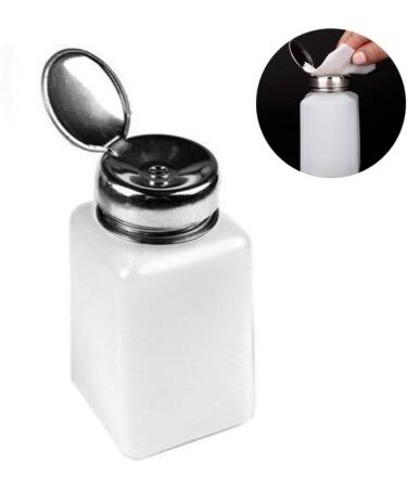 1PC 200ML Push Down Dispenser Press Pumping Dispenser Nail Polish Remover Empty Bottle Alcohol Liquid Press Pumping Dispenser One Touch Metal Liquid Dispenser For Nail Art - Buy Online on GoSupps.com