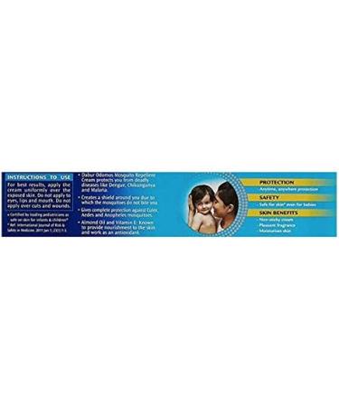 Odomos Mosquito Repellent Cream with Vitamin E & Almond - 100g | Non-Sticky Formula - Buy Online on GoSupps.com