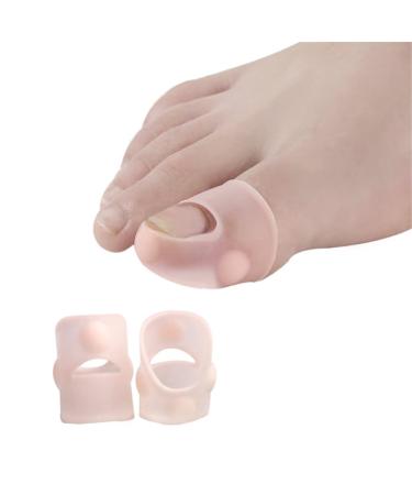 Toe Protectors 4 Pair Silicone Breathable Elastic Toe Covers Sleeves Women Men Ingrown Toenail Corrector/Paronychia Correction Tool Relief Pain for Curved Toenails Calluses Blisters Hallux Valgus