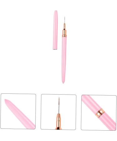Ipetboom Nail Art Drawing Pen Nail Art Pen Hand Held Mirror Nail Art Polish Pens No Bend Hair Clips Pro Tools Kit U as Acrilicas Nail Tip Brush Nails Gel Major Pink Copper Nail Set 17.9x1cm Pink - Buy Online on GoSupps.com