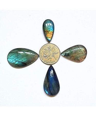 Natural Crystal Rough 4pcs Natural Starlight Moonlight Stone Crystal specimens Labradorite Semi gem Stone Jewelry Pendant - Buy Online on GoSupps.com