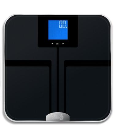 EatSmart Digital Body Fat Scale with Auto Recognition Technology, Black