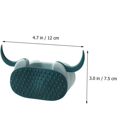 Housoutil 4-Piece Hook Set - Punch-Free Mop & Broom Holder | Best Mop Organizer Clamp | No Drill Tool Hangers | 12x7.5cm Blue - Buy Online on GoSupps.com