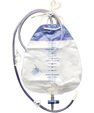 5 Pack 1500ml Leg Bag Urine Drainage Bag - Anti-Reflux Valve 2 Straps Best for Comfortable Urine Collection - International Shipping Available - Buy Online on GoSupps.com