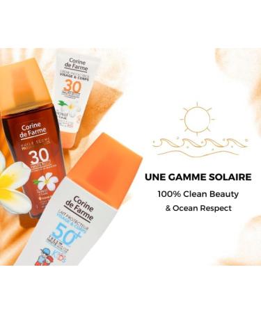 Corine de Farme - Lait Protecteur SPF50+ KIDS - Haute Protection Solaire Visage et Corps - pour Peau Fragile des Enfants - Mono de Tahiti - Hypoallerg nique - 150 ml - Fabrication Fran aise 150 ml (Lot de 1) Lait Protecteur KIDS SPF50+ - Buy Online on GoSupps.com