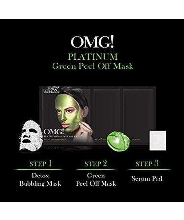 OMG Platinum Collection Green | 3-Step Intensive Treatment for Blackheads & Blemished Skin | Algae Apple & Lavender Extracts - Buy Online on GoSupps.com
