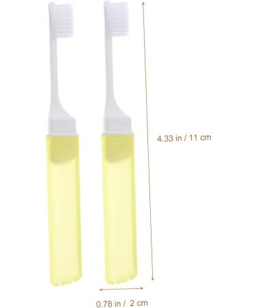 Buy Bcoath 8-Piece Foldable Travel Toothbrush Set | Soft Bristle Creative & Compact Design for Hotels - Perfect for On-the-Go! - Buy Online on GoSupps.com