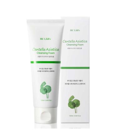 HC LAB S CICA Centella Asiatica Face Wash | Hydrating Korean Foam Cleanser for Deep Pore Cleansing Best for Glowing Skin - Buy Online on GoSupps.com