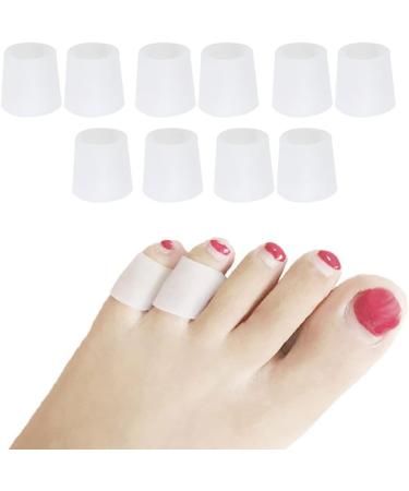 TOSSPER 10Pcs Silicone Little Toe Tube - Blister & Bunion Protection Gel Sleeves for Comfort & Relief - Buy Online on GoSupps.com