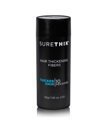 SURETHIK Hair Thickening Fibers for Thicker Looking Hair  Black  30g 1.05 Ounce (Pack of 1) Black