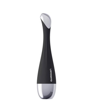 Eye Massager with 42 Ionic Eye Massager Tool heat & Vibration Promote Essence Absorption Eliminate Eye Bags Puffy Eye Dark Circle Remover (Black)