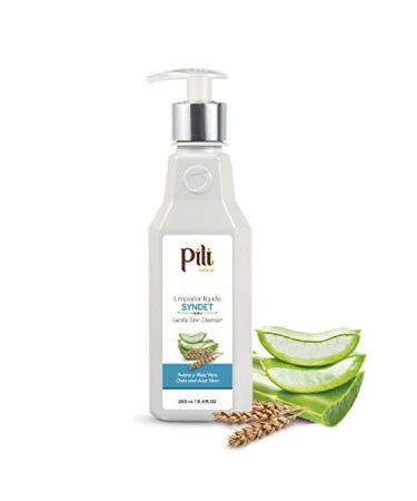Pili Natural Syndet - Gentle Skin Cleanser with Oatmeal and Aloe Vera - Hypoallergenic cleanser for sensitive skin - 8.4 Fl.oz