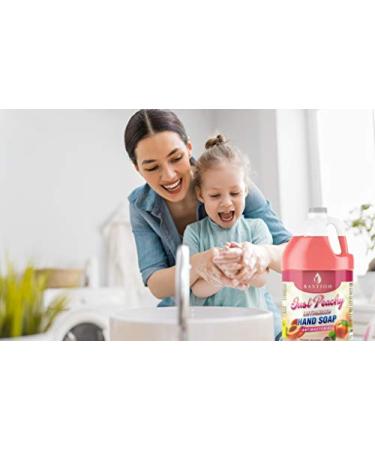 Just Peachy Antimicrobial Hand Soap 1 Gallon Refill Jug - Made in USA - Buy Online on GoSupps.com