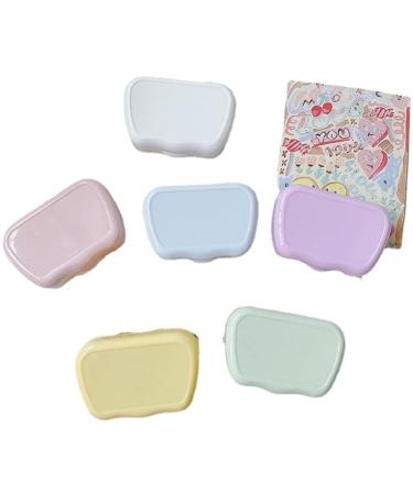 Miedeon travel contact lenses case from plastic contact lens container 4 pieces of contact lens container fashionable light contact lenses etui contact lens end box travel set (multiple)