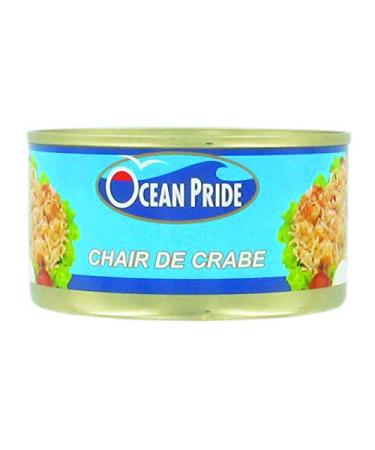OCEAN PRIDE Chair blanche de crabe en conserve - Origine FRANCE - Marque Ocean Pride - 170G (Lot de 8 bo tes)