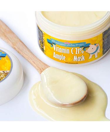 Elizavecca Milky Piggy Vitamin C 21% Ample Beauty Mask | Brightening & Hydrating 3.53 oz - Buy Online on GoSupps.com