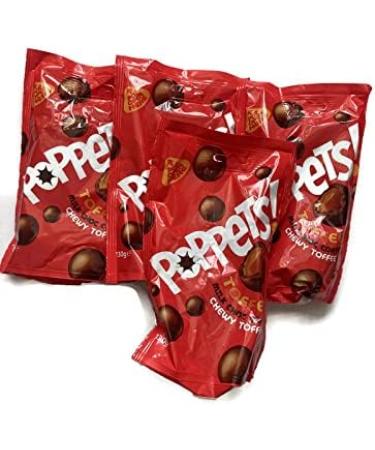 Poppets Toffee Milk Chocolate & Chewy Toffee 4 Bag Bundle - Buy Online on GoSupps.com