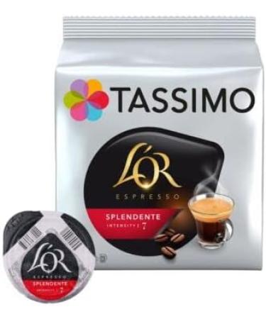  Tassimo Tassimo L'Or Espresso Splendente Coffee Pods Ground Roast Coffee 16 T-Discs 5 Packs of 80 Cups - Buy Online on GoSupps.com