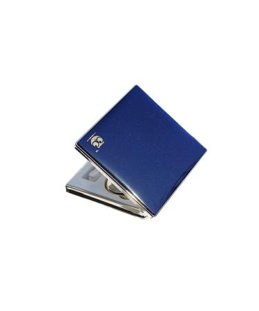 Contact lens case cosmetic bag magnetic induction fashionable simple personality myopia enthusiast box (color: blue)