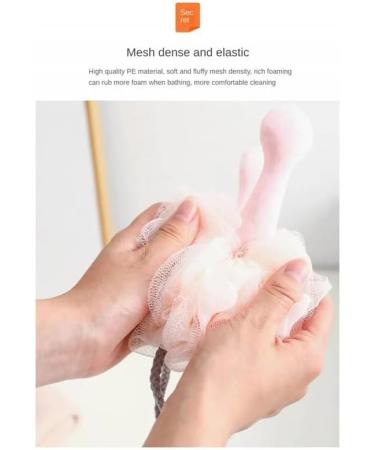 Bath Sponges for Adults Bath Sponge Mesh Pouf Bath Sponge Foam Loofah Sponge (Color : White) - Buy Online on GoSupps.com