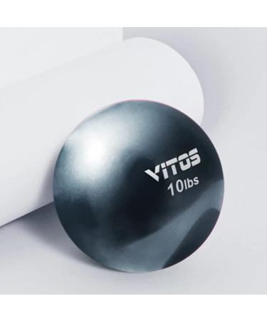 Vitos Fitness Toning Soft Weighted Mini Ball | Medicine Ball for Core Training Yoga Exercise 10.0 Pounds