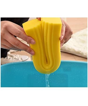 Absorbent Foldable PVA Sponge Foam Mop Head Refill Replacement for Home Kitchen Floor Cleaning (Yellow) - Buy Online on GoSupps.com