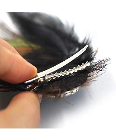 Xiton Retro Peacock Hair Clip - Spring Hairpise & Feather Wedding Fascinator Accessories for Women & Girls - International Shipping Available - Buy Online on GoSupps.com