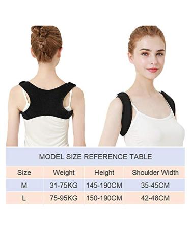 Upper Adjustable Back Posture Corrector Magnet Self-Heating Clavicle Support Back Straight Shoulders Brace Strap Correct (Size : Large) vision - Buy Online on GoSupps.com