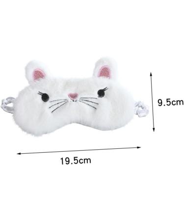 Premium White Sleeping Eye Mask - Comfortable Night Blindfold & Eye Shade for Restful Sleep | International Shipping Available - Buy Online on GoSupps.com