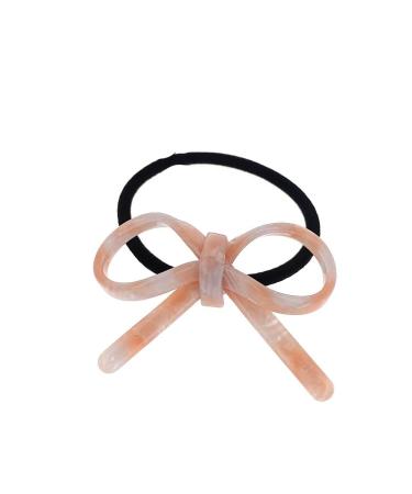 Araban Scrunchie Black Light Pink Bow