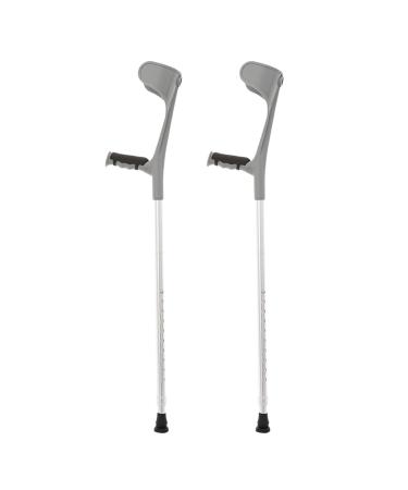 Aluminum Forearm Crutches Forearm Crutches for Adults Crutches for Walking Aluminum Forearm Crutches Silver Crutch Pack of 2 Surprise Gift