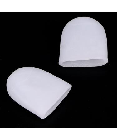 Silicone Toe Caps for Corns & Calluses - Size L White Pack of 10 | Comfort & Protection for Blisters - Buy Online on GoSupps.com